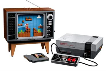 nintendo nes console lego